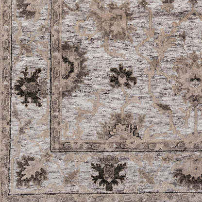 Maeva Rug - 15530 by Surya in light olive, black, olive, cream. Made from 60% wool, 40% viscose in a unique style.