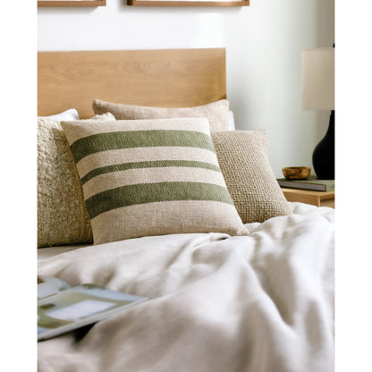 Mobley Accent Pillow - 533874 by Surya. Made from cotton, linen, viscose in a modern style.