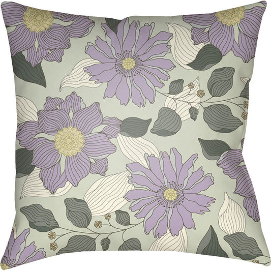 Moody Floral Pillow - 5789 by Livabliss. Made from front: 100% polyester, back: 100% polyester in a modern style.