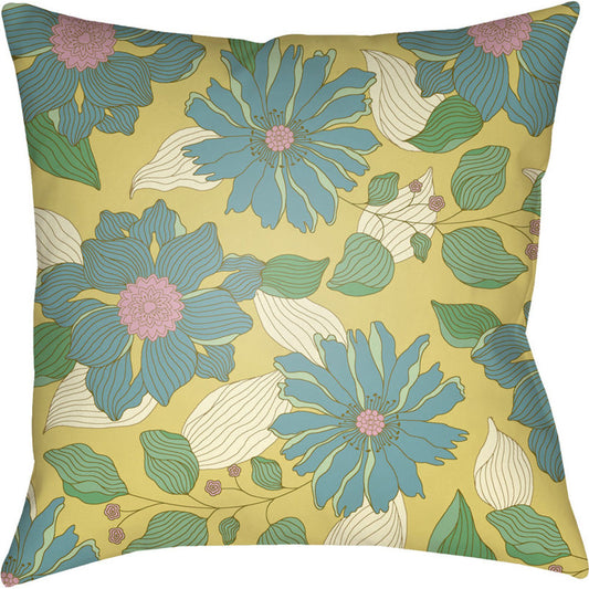 Moody Floral Pillow - 5789 by Livabliss. Made from front: 100% polyester, back: 100% polyester in a modern style.