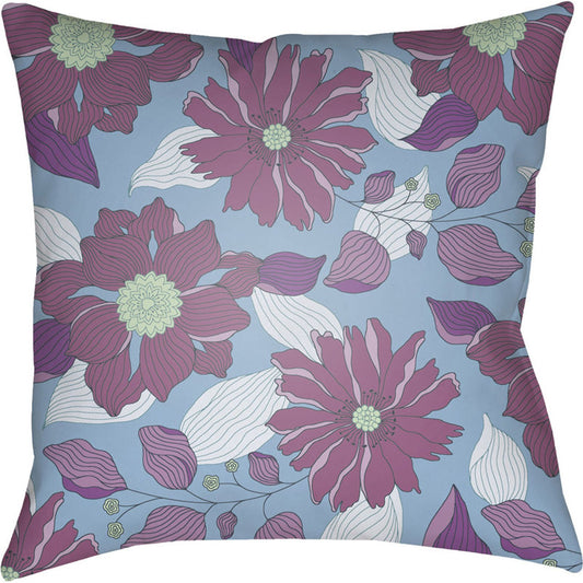 Moody Floral Pillow - 5789 by Livabliss. Made from front: 100% polyester, back: 100% polyester in a modern style.