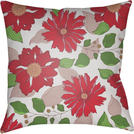 Moody Floral Pillow - 5789 by Livabliss. Made from front: 100% polyester, back: 100% polyester in a modern style.