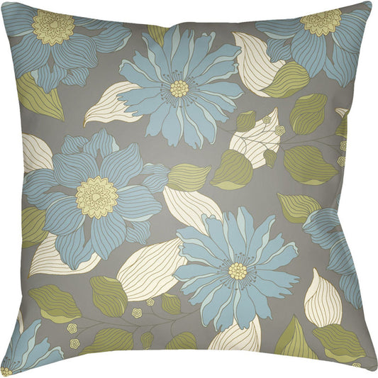 Moody Floral Pillow - 5789 by Livabliss. Made from front: 100% polyester, back: 100% polyester in a modern style.