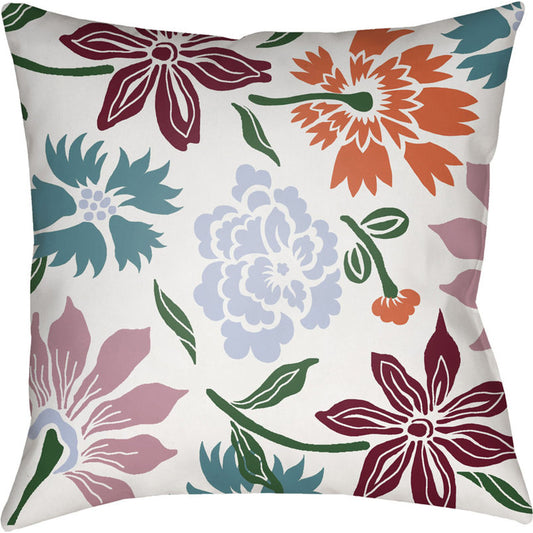 Moody Floral Pillow - 5789 by Livabliss. Made from front: 100% polyester, back: 100% polyester in a modern style.