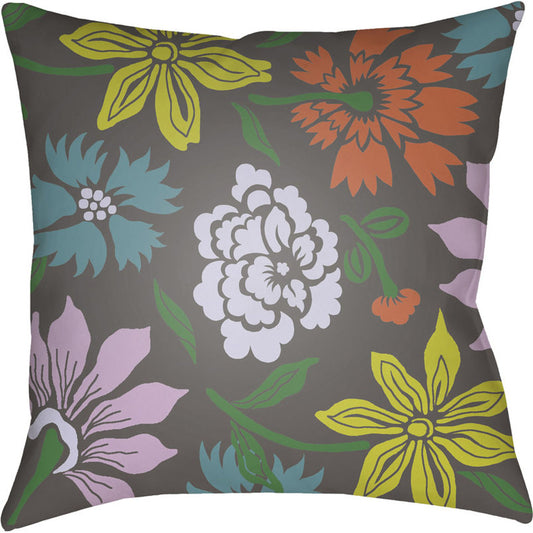 Moody Floral Pillow - 5789 by Livabliss. Made from front: 100% polyester, back: 100% polyester in a modern style.