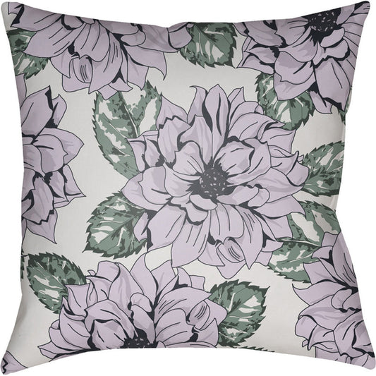Moody Floral Pillow - 5789 by Livabliss. Made from front: 100% polyester, back: 100% polyester in a modern style.