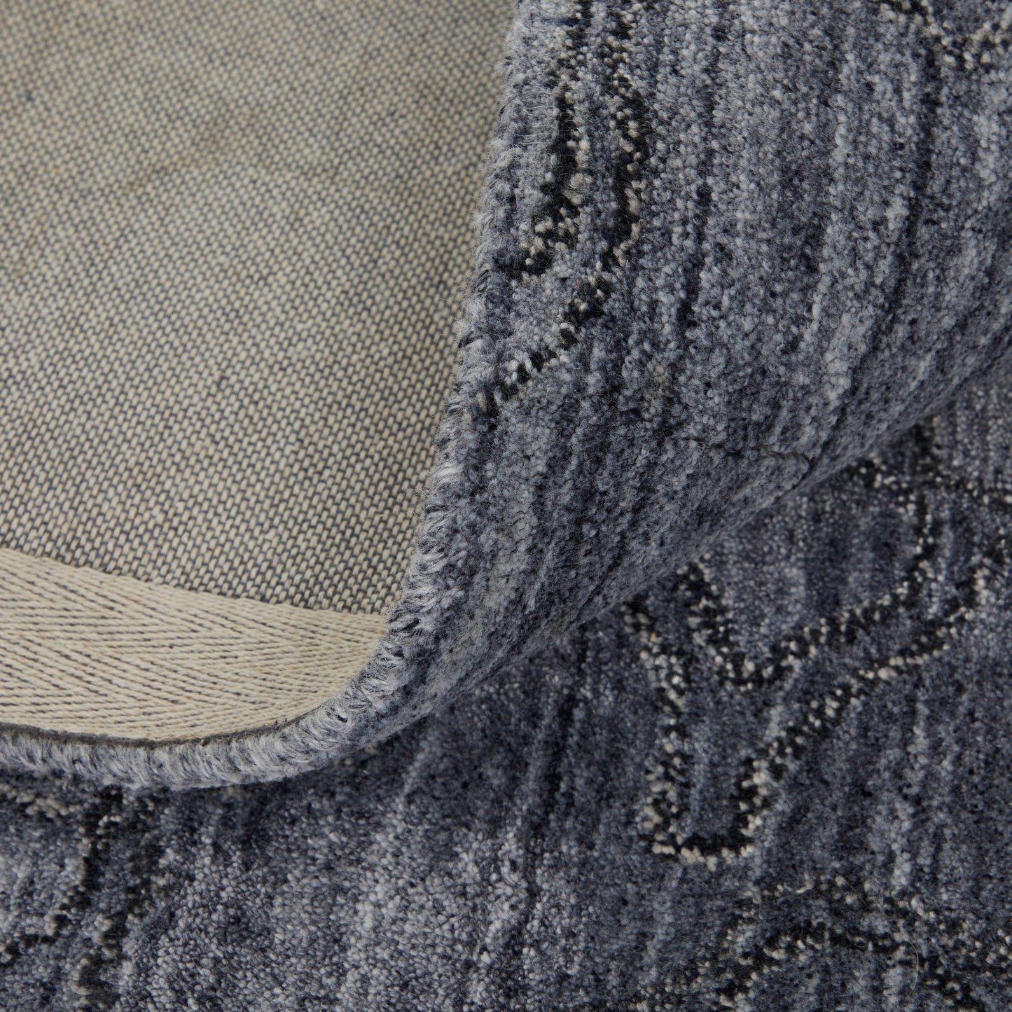 003 SI-2007383,SI-2007385 | Closeup | Whitton Rug - 8892F by Feizy in gray, blue. Made from viscose, wool in a unique style.