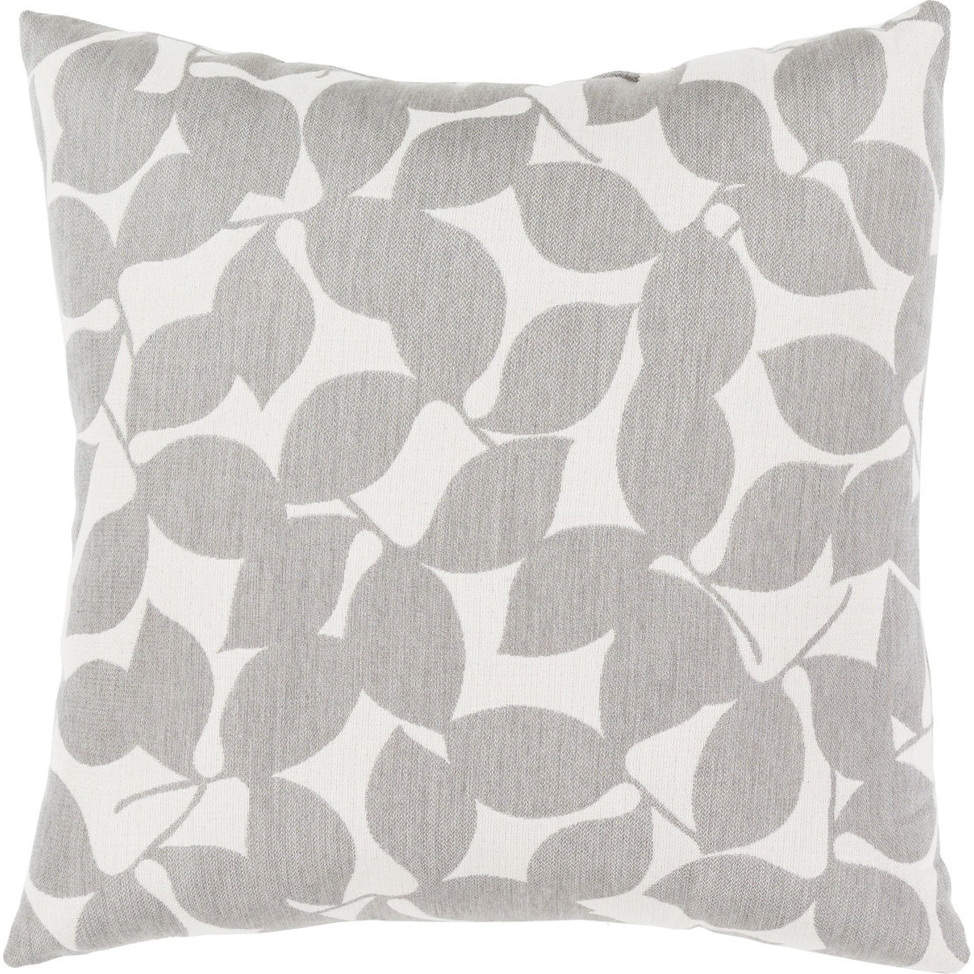 Magnolia Indoor/Outdoor Pillow by Surya in teal, ivory. Made from sunbrella,100% acrylic in a modern style.