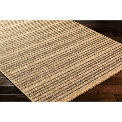 Mirage MGE-2308 Indoor/Outdoor Rug by Livabliss in tan, black. Made from 100% polypropylene in a unique style.