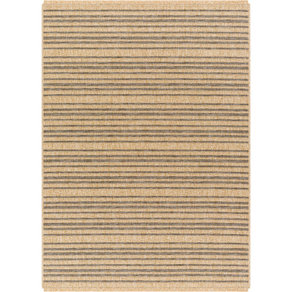 Mirage MGE-2308 Indoor/Outdoor Rug by Livabliss in tan, black. Made from 100% polypropylene in a unique style.