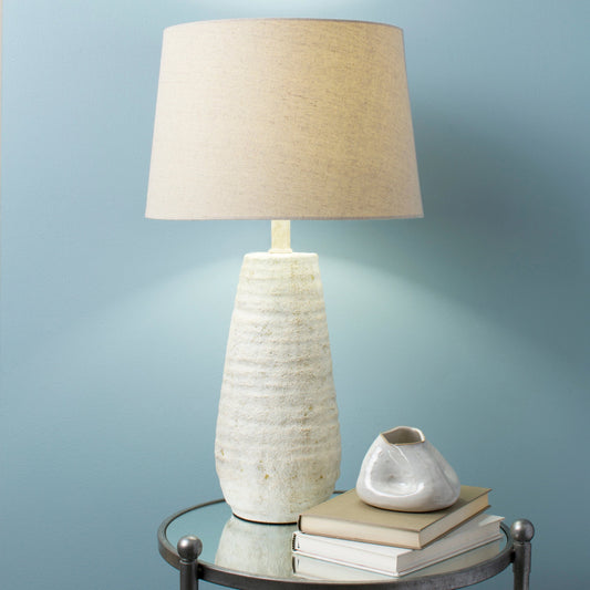 Maggie - 13860 by Surya in white and antiqued white. Made from linen, metal in a cottage & farmhouse style.