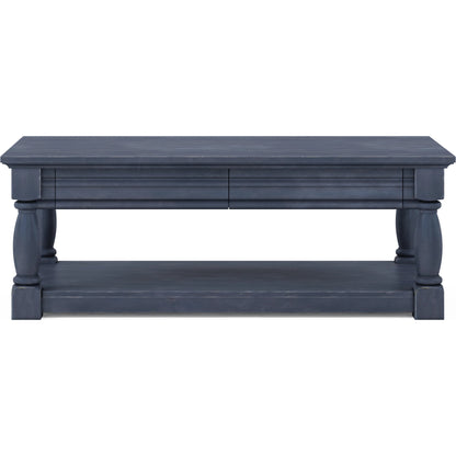 Alcove Cocktail Table by A.R.T. Furniture in slate. Made from acacia solids, maple veneers in a transitional style.