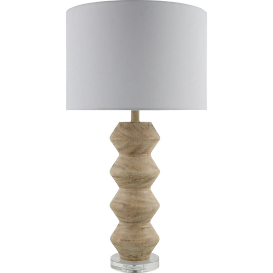 Mungo Accent Table Lamp by Livabliss in plated, translucent, painted. Made from resin, crystal, linen, polyester in a unique style.