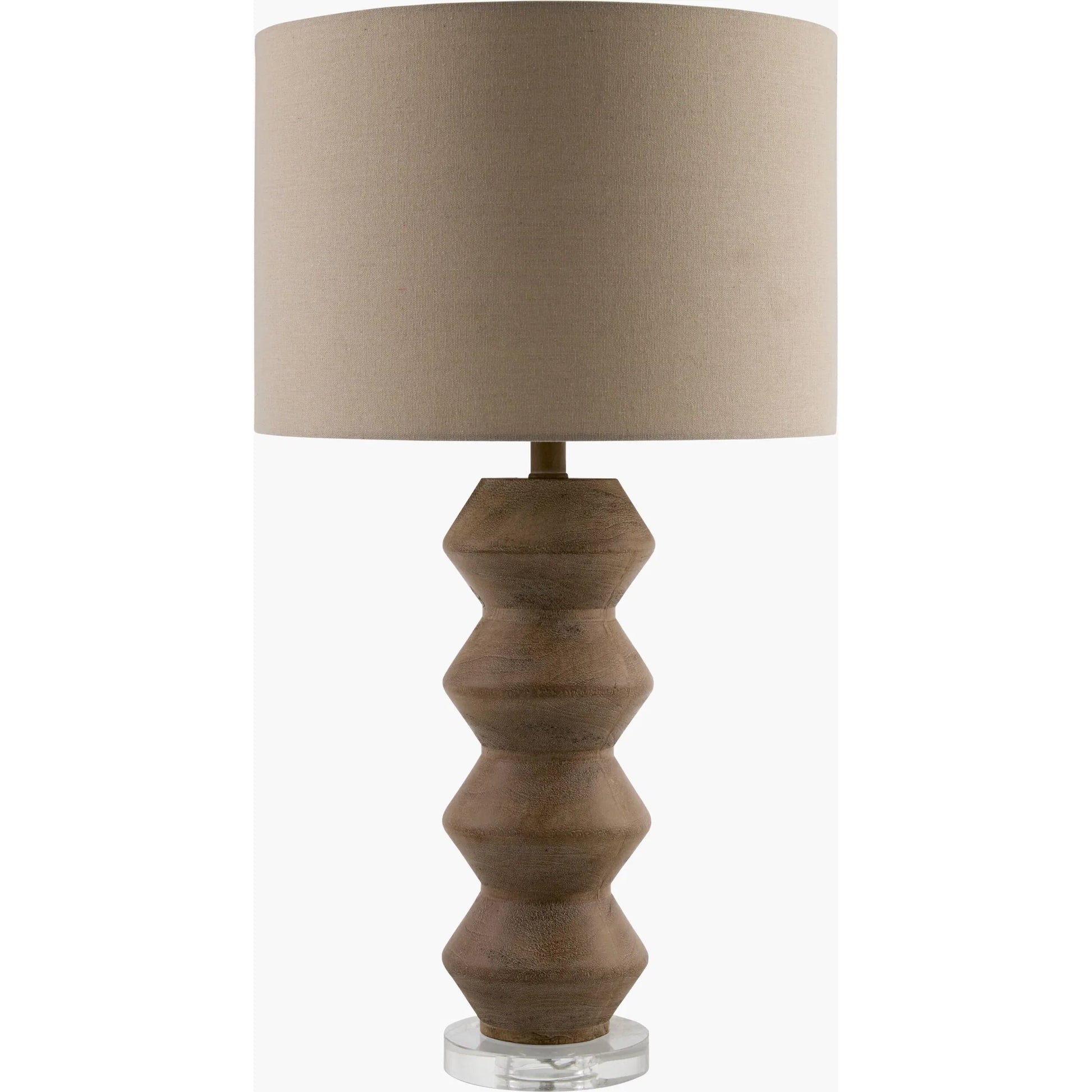 Mungo Accent Table Lamp by Livabliss in plated, translucent, painted. Made from resin, crystal, linen, polyester in a transitional style.