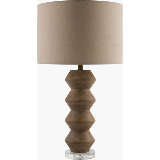 Mungo Accent Table Lamp by Livabliss in plated, translucent, painted. Made from resin, crystal, linen, polyester in a unique style.