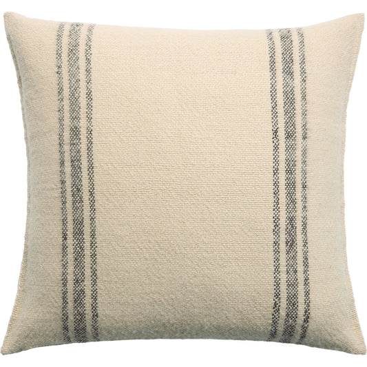 Margosa MGP01 Pillow by Jaipur Living in natural, gray. Made from 100% wool in a modern style.