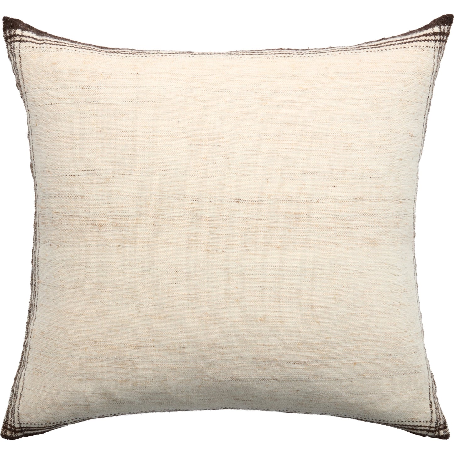002 SI-2123665,SI-2123666 | Additional Silo | Margosa MGP02 Pillow by Jaipur Living in natural, black. Made from 40% cotton 40% wool 20% silk in a modern style.