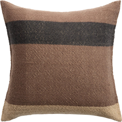 Margosa MGP09 Pillow by Jaipur Living in natural, brown. Made from 100% wool in a cottage & farmhouse style.