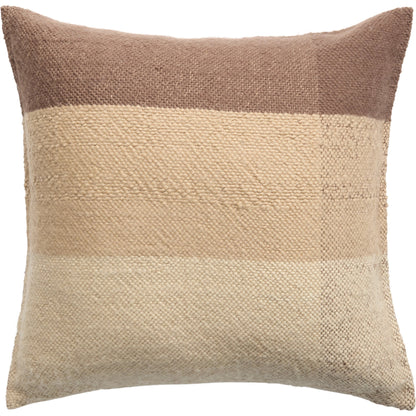Margosa MGP09 Pillow by Jaipur Living in natural, brown. Made from 100% wool in a cottage & farmhouse style.