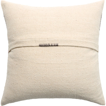 Margosa MGP13 Pillow by Jaipur Living in natural, gray. Made from 100% cotton in a modern style.