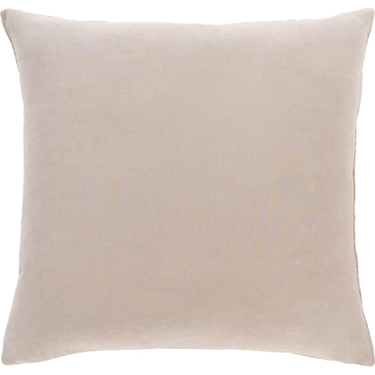 Madagascar Pillow - 9542 by Surya in tan. Made from 100% cotton in a modern style.