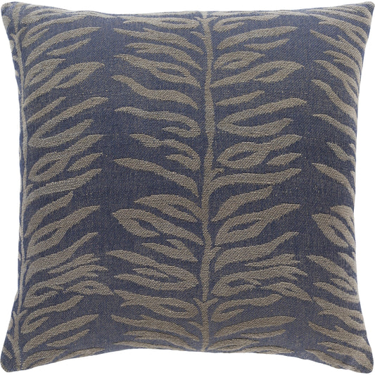 Madagascar Pillow - 31282 by Surya in navy, dusty sage. Made from 100% cotton in a coastal style.