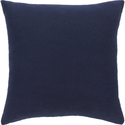 Madagascar Pillow - 31282 by Surya in navy, taupe. Made from 100% cotton in a coastal style.