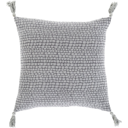 001 SR-880659,SR-880660 | Additional Silo | Madagascar Pillow - 9450 by Surya in medium gray. Made from 100% cotton in a modern style.