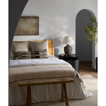 Margosa MGT01 Throw by Jaipur Living in cream, brown. Made from 40% cotton 40% wool 20% silk in a cottage & farmhouse style.