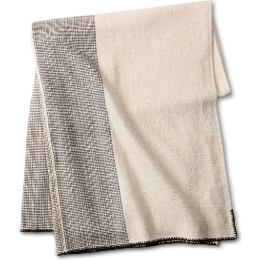 Margosa Embata Throw by Jaipur Living in gray, cream. Made from 100% cotton in a cottage & farmhouse style.