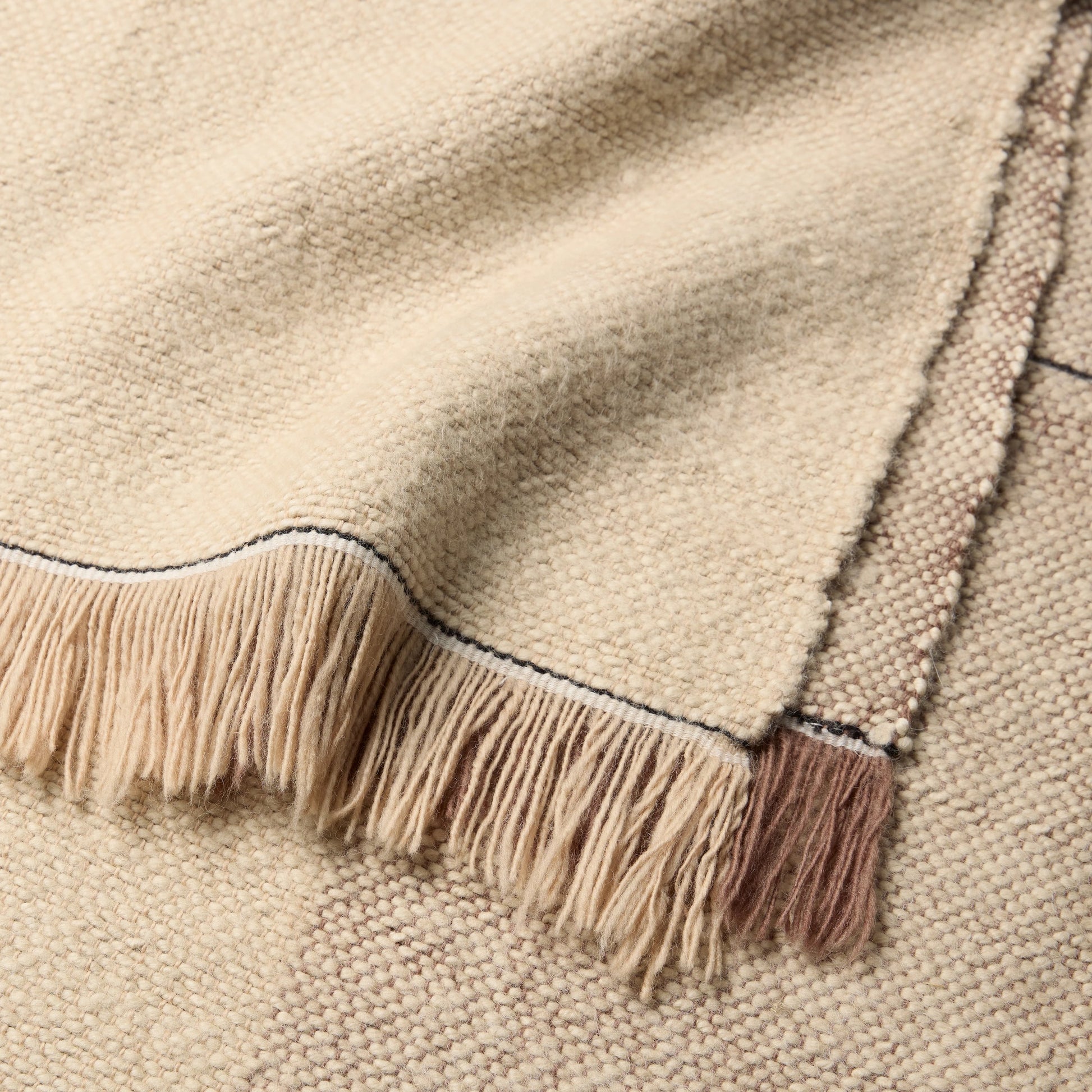 Margosa MGT05 Throw by Jaipur Living in beige, brown. Made from 100% wool in a modern style.