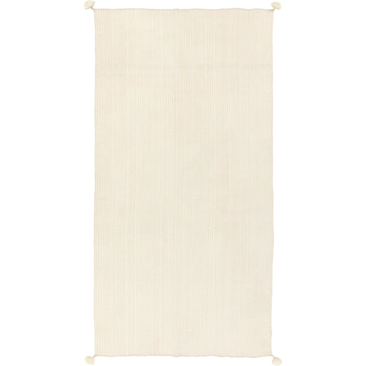 Margosa MGT07 Throw by Jaipur Living in cream. Made from 80% wool 20% silk in a modern style.