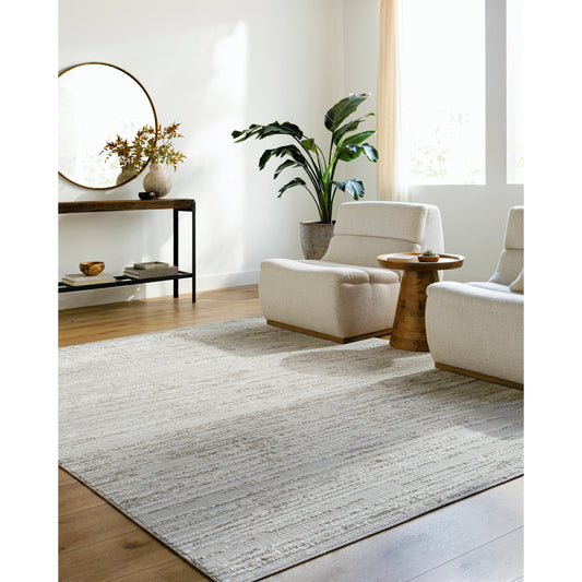 Maguire Rug - 494893 by Livabliss in light brown, off-white. Made from face: 40% polypropylene, 60% polyester, warp: 100% polyester in a unique style.