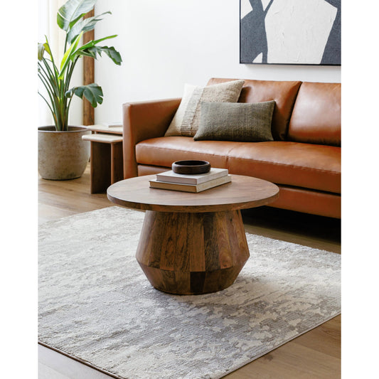 Maguire Rug - 494899 by Livabliss in charcoal, off-white, light brown. Made from face: 40% polypropylene, 60% polyester, warp: 100% polyester in a unique style.