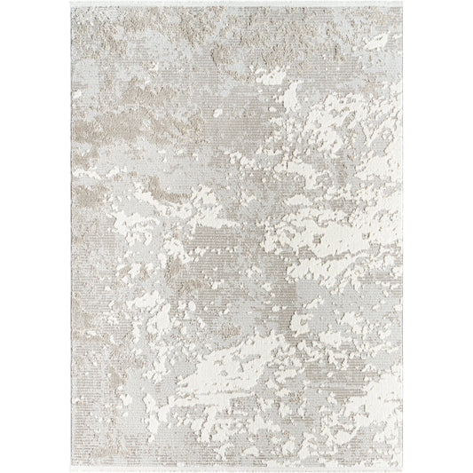 Maguire Rug - 494905 by Livabliss in off-white, light brown. Made from face: 40% polypropylene, 60% polyester, warp: 100% polyester in a unique style.