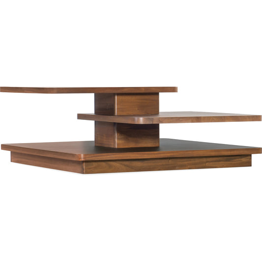 Burrow Tiered Coffee Table by Hooker Furniture in chestnut. Made from unique in a unique style.