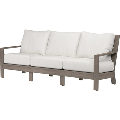 Laguna Outdoor Sofa by Sunset West in browns. Made from aluminum in a modern style.
