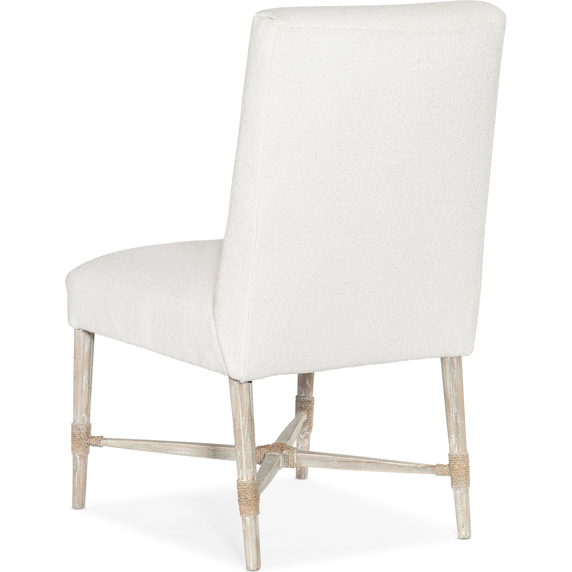 Serenity Side Chair (Set of 2) by Hooker Furniture in beige and arctic, surf. Made from beech, rope, fabric in a modern style.