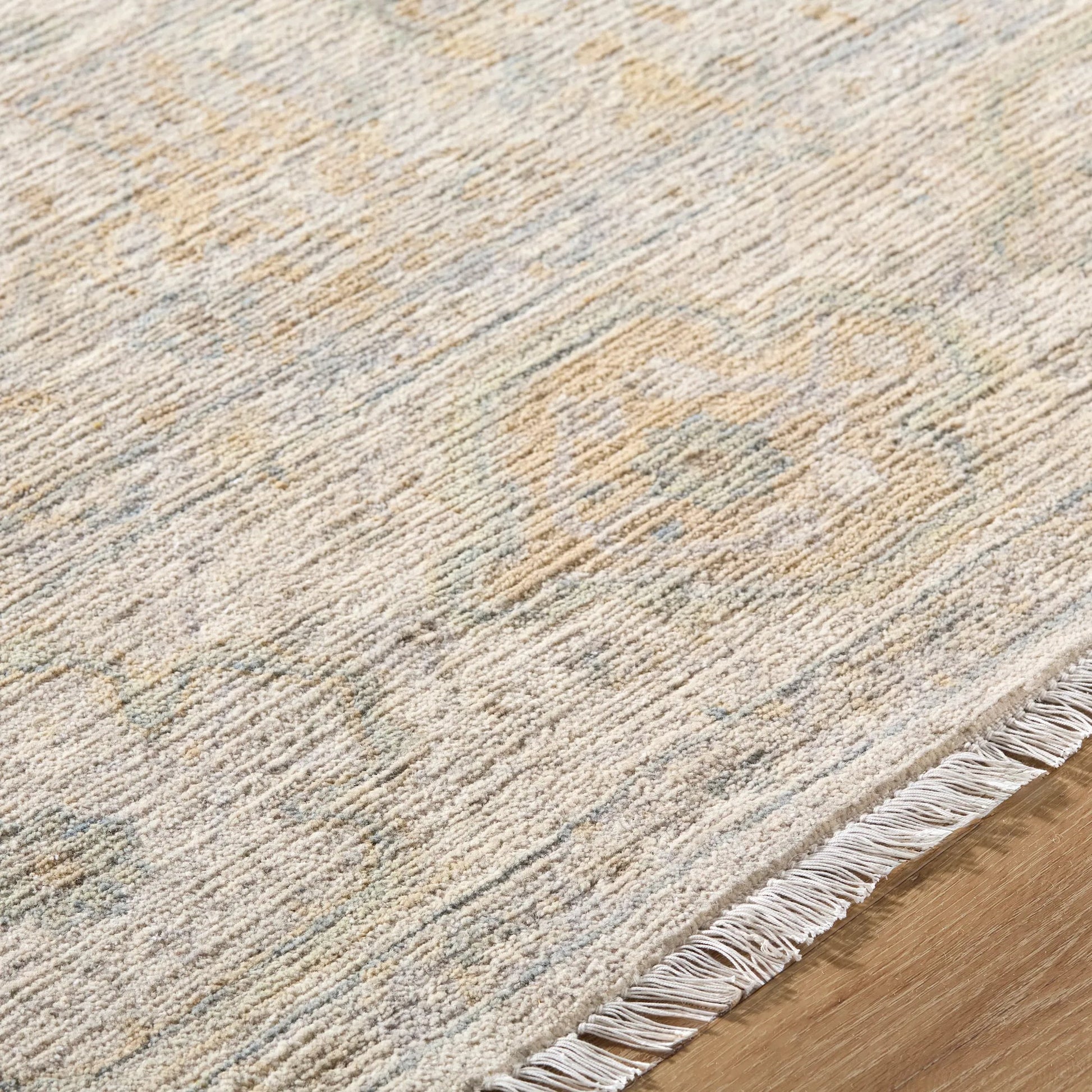 Mashad MHS-2300 Rug by Surya in ivory, sage, taupe, mist gray, pale gold. Made from wool in a unique style.