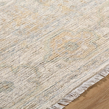 Mashad MHS-2300 Rug by Surya in ivory, sage, taupe, mist gray, pale gold. Made from wool in a unique style.