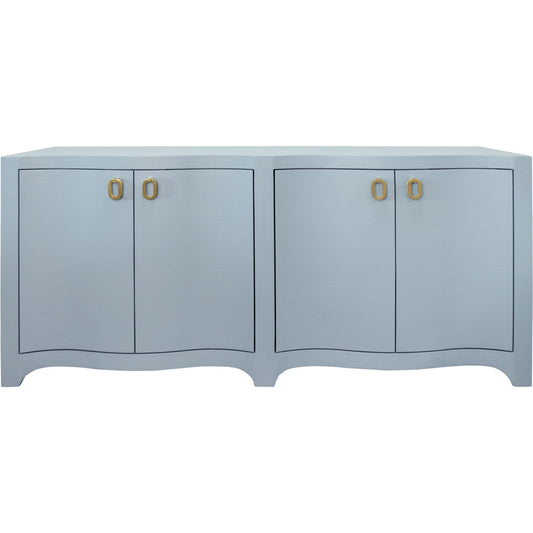 Miffy Curved Front Four Door Buffet by Worlds Away. Made from solid wood, mdf in a unique style.
