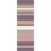 Mauve, Dark Plum, Dark Brown, Light Gray / 2'6" x 8'