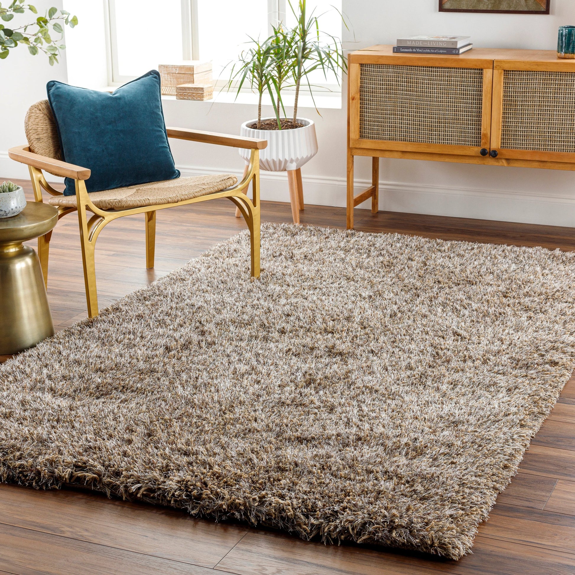 Milan MIL-5000 Rug by Surya in charcoal, olive, beige. Made from 80% new zealand wool, 20% polyester in a unique style.
