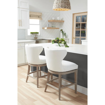 Milton Swivel Counter Stool by Essentials For Living. Made from unique in a transitional style.