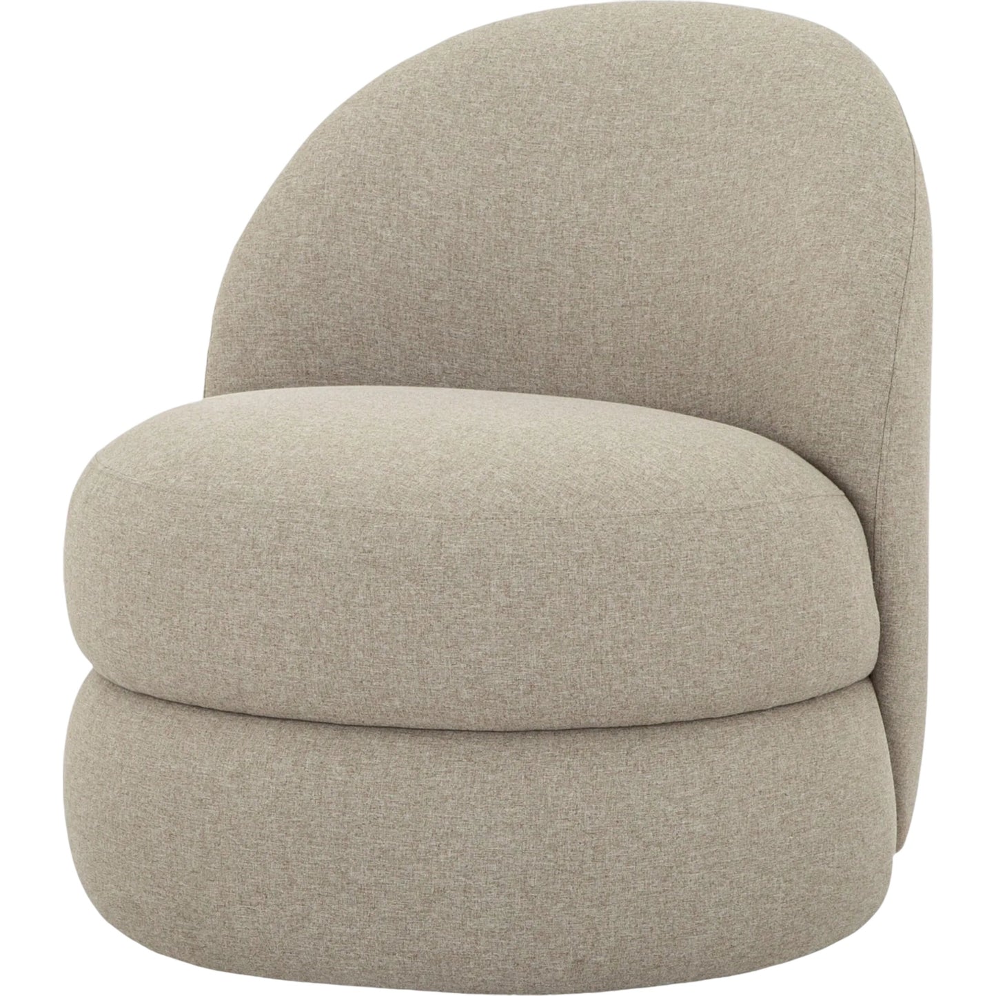 001 SI-2460189 | Primary Silo | Mimi Swivel Chair by Surya in taupe. Made from polyester, polyurethane foam in a transitional style.