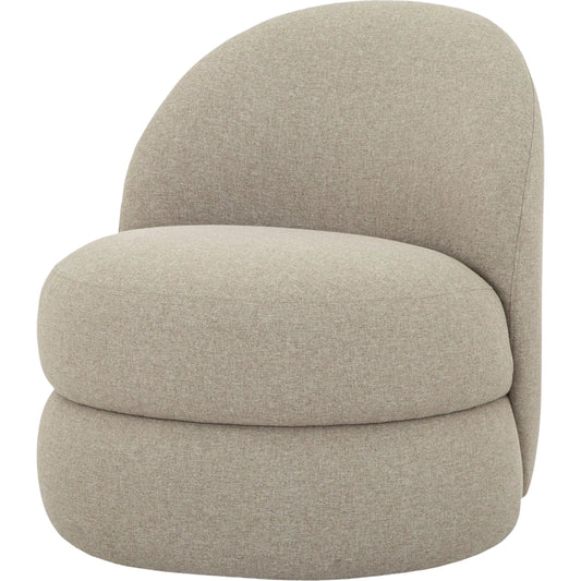 Mimi Swivel Chair by Surya in taupe. Made from polyester, polyurethane foam in a transitional style.