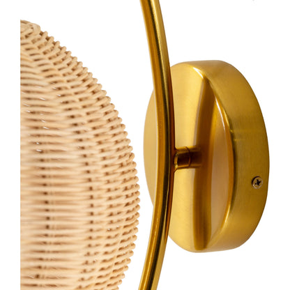 Mina - 25327 by Livabliss in natural and platednaturalplated. Made from rattan, metal in a coastal style.