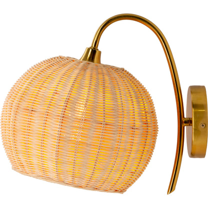 Mina - 25327 by Livabliss in natural and platednaturalplated. Made from rattan, metal in a coastal style.