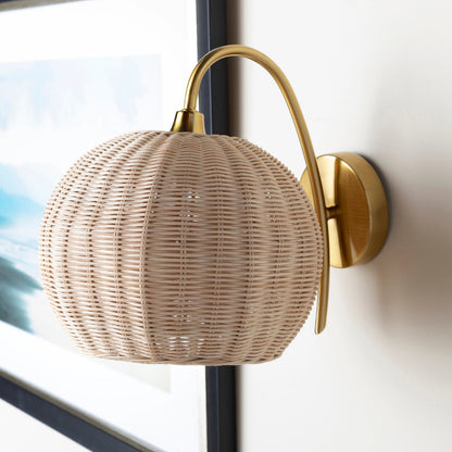 Mina - 25327 by Livabliss in natural and platednaturalplated. Made from rattan, metal in a coastal style.