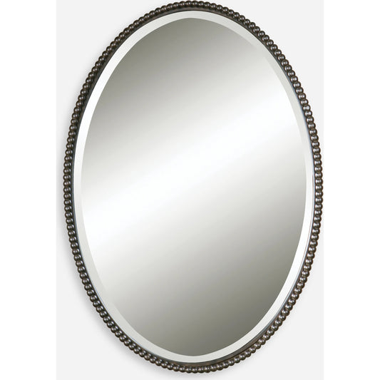 Sherise Oval Mirror by Uttermost. Made from metal, glass in a modern style.